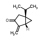 CAS 登录号：67690-48-6， (1S,5S)-1-异丙基-4-亚甲基双环[3.1.0]己烷-3-酮