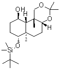 CAS#: 676996-64-8, (4aR,6aR,7R,10R,10aS,10bR)-7-{[Dimethyl(2-methyl-2-propanyl)silyl]oxy}-3,3,6a,10b-tetramethyldecahydro-1H-naphtho[2,1-d][1,3]dioxin-10-ol