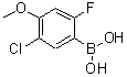CAS 登录号：677741-96-7， (5-氯-2-氟-4-甲氧基苯基)硼酸