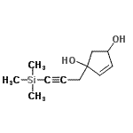 CAS#: 678143-40-3, 1-[3-(Trimethylsilyl)-2-propyn-1-yl]-4-cyclopentene-1,3-diol