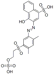 CAS#: 67828-18-6, 3-[[2,4-Dimethyl-5-[[2-(Sulfooxy)Ethyl]Sulfonyl]Phenyl]Azo]-4-Hydroxy-1-Naphthalenesulfonic Acid