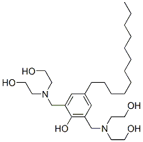 CAS 登录号：67845-80-1， 2,6-二[[二(2-羟基乙基)氨基]甲基]-4-十二烷基苯酚