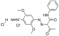 CAS#: 67846-59-7, 2,5-Dimethoxy-4-[[2-Oxo-1-[(Phenylamino)Carbonyl]Propyl]Azo]Benzenediazonium Chloride Monohydrochloride