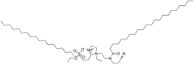 CAS#: 67874-14-0, 1-[2-[(2-Cyanoethyl)(1-Oxodocosyl)Amino]Ethyl]-1-Ethyl-2-Henicosyl-4,5-Dihydro-1H-Imidazolium Ethyl Sulphate