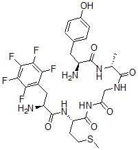 CAS 登录号：67875-58-5， L-酪氨酰-D-丙氨酰甘氨酰-2,3,4,5,6-五氟-L-苯丙氨酰-L-蛋氨酰胺