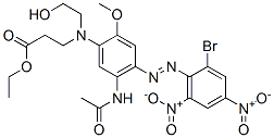 CAS#: 67923-49-3, Ethyl N-[5-(Acetylamino)-4-[(2-Bromo-4,6-Dinitrophenyl)Azo]-2-Methoxyphenyl]-N-(2-Hydroxyethyl)-beta-Alaninate