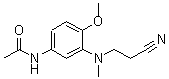 CAS 登录号：67940-00-5， N-(3-((2-氰基乙基)甲基氨基)-4-甲氧基苯基)-乙酰胺