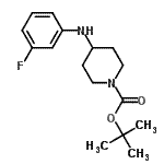 CAS#: 679409-18-8, 2-Methyl-2-propanyl 4-[(3-fluorophenyl)amino]-1-piperidinecarboxylate