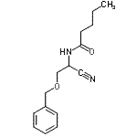 CAS 登录号：679412-75-0， N-[2-(苄氧基)-1-氰基乙基]戊酰胺