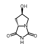 CAS 登录号：67943-20-8， (6R,7aS)-6-羟基四氢-1H-吡咯并[1,2-c]咪唑-1,3(2H)-二酮