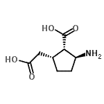 CAS 登录号：679436-21-6， (1S,2S,5R)-2-氨基-5-(羧甲基)环戊烷羧酸