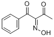 CAS 登录号：6797-44-0， 1-苯基-1,2,3-丁烷三酮 2-肟