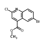 CAS#: 680213-43-8, Methyl 6-bromo-2-chloro-4-quinolinecarboxylate