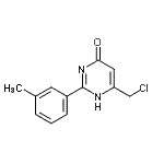 CAS#: 680214-71-5, 6-(Chloromethyl)-2-(3-methylphenyl)-4(1H)-pyrimidinone