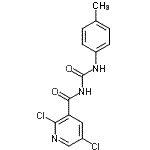 CAS#: 680216-67-5, 2,5-Dichloro-N-[(4-methylphenyl)carbamoyl]nicotinamide