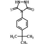 CAS#: 680217-67-8, 4-[4-(2-Methyl-2-propanyl)phenyl]-5-thioxo-1,2,4-triazolidin-3-one