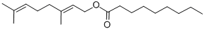CAS 登录号：68039-29-2， 壬酸香叶酯