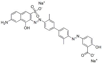 CAS#: 68092-52-4, Disodium 5-[[4'-[(7-Amino-1-Hydroxy-3-Sulphonato-2-Naphthyl)Azo]-3,3'-Dimethyl[1,1'-Biphenyl]-4-Yl]Azo]Salicylate