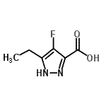 CAS#: 681034-63-9, 5-Ethyl-4-fluoro-1H-pyrazole-3-carboxylic acid