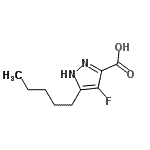 CAS#: 681034-66-2, 4-Fluoro-5-pentyl-1H-pyrazole-3-carboxylic acid