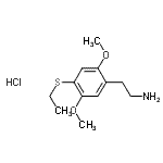 CAS#: 681160-71-4, 2-[4-(Ethylsulfanyl)-2,5-dimethoxyphenyl]ethanamine hydrochloride (1:1)
