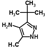 CAS#: 681180-69-8, 5-Methyl-3-(2-methyl-2-propanyl)-1H-pyrazol-4-amine