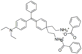 CAS 登录号：68123-12-6， [4-[[4-(二乙基氨基)苯基]苯基亚甲基]-2,5-环己二烯-1-亚基]二乙基铵苯甲酸盐