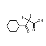 CAS 登录号：681240-35-7， 3-环己基-2,2-二氟-3-氧代丙酸
