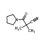 CAS#: 681247-26-7, 2,2-Dimethyl-3-oxo-3-(1-pyrrolidinyl)propanenitrile