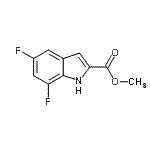 CAS#: 681288-42-6, Methyl 5,7-difluoro-1H-indole-2-carboxylate
