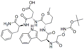 CAS 登录号：68172-06-5， (3S)-3-[[(1S)-1-氨基甲酰-2-苯基-乙基]氨基甲酰]-3-[[(2S)-2-[[(2S)-3-(1H-吲哚-3-基)-2-[[2-(叔-丁氧羰基氨基)氧基乙酰基]氨基]丙酰]氨基]-4-甲硫基-丁酰基]氨基]丙酸