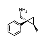 CAS 登录号：681806-70-2， 1-[(1R,2R)-2-氟-1-苯基环丙基]甲胺