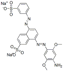CAS 登录号：68214-02-8， 8-[(4-氨基-2,5-二甲氧基苯基)偶氮]-5-[(3-磺酸基苯基)偶氮]萘-2-磺酸二钠