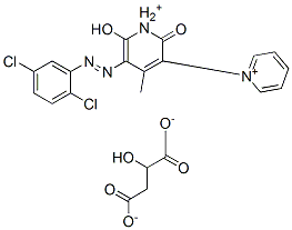 CAS#: 68214-61-9, 5'-[(2,5-Dichlorophenyl)Azo]-1',2'-Dihydro-6'-Hydroxy-4'-Methyl-2'-Oxo-1,3'-Bipyridinium Malate