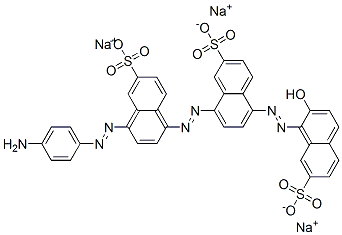 CAS#: 68227-44-1, Trisodium 8-[[4-[(4-Aminophenyl)Azo]-6-Sulphonatonaphthyl]Azo]-5-[(2-Hydroxy-7-Sulphonatonaphthyl)Azo]Naphthalene-2-Sulphonate