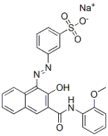 CAS#: 68227-55-4, Sodium 3-[[2-Hydroxy-3-[(2-Methoxyphenyl)Carbamoyl]-1-Naphthyl]Azo]Benzenesulphonate