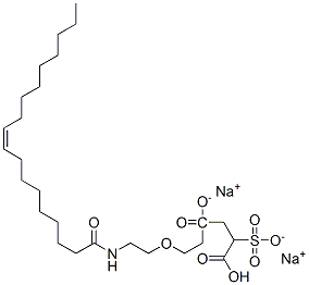 CAS 登录号：68227-80-5， (Z)-4-[2-[2-[(1-氧代十八碳-9-烯基)氨基]乙氧基]乙基] 2-磺酸基琥珀酸酯二钠
