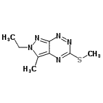 CAS#: 682319-83-1, 2-Ethyl-3-methyl-5-(methylsulfanyl)-2H-pyrazolo[4,3-e][1,2,4]triazine