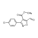 CAS#: 682352-76-7, Methyl 3-(4-chlorophenyl)-5-formyl-1,2-oxazole-4-carboxylate