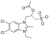 CAS 登录号：68239-66-7， 1-[2-(乙酰氧基)-3-磺酸基丙基]-5,6-二氯-3-乙基-2-甲基-1H-苯并咪唑鎓