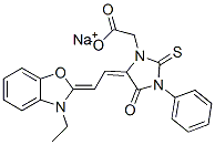 CAS 登录号：68239-69-0， 5-[(3-乙基-3H-苯并恶唑-2-亚基)亚乙基]-4-氧代-3-苯基-2-硫代咪唑烷-1-乙酸钠