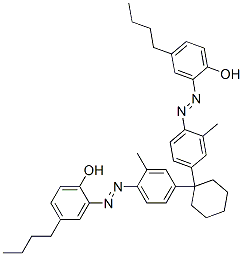 CAS#: 68239-78-1, 2,2'-[Cyclohexylidenebis[(2-Methyl-4,1-Phenylene)Azo]]Bis[4-Butylphenol]