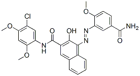 CAS#: 68258-63-9, 4-[[5-(Aminocarbonyl)-2-Methoxyphenyl]Azo]-N-(5-Chloro-2,4-Dimethoxyphenyl)-3-Hydroxynaphthalene-2-Carboxamide