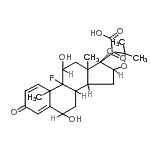 CAS#: 68263-02-5, (4b-Fluoro-5,12-dihydroxy-4a,6a,8,8-tetramethyl-2-oxo-2,4a,4b,5,6,6a,9a,10,10a,10b,11,12-dodecahydro-6bH-naphtho[2',1':4,5]indeno[1,2-d][1,3]dioxol-6b-yl)(oxo)acetic acid