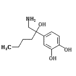 CAS 登录号：682731-26-6， 4-(1-氨基-2-羟基-2-己烷基)-1,2-苯二酚