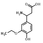 CAS#: 682803-60-7, 3-Amino-3-(3-ethoxy-4-hydroxyphenyl)propanoic acid