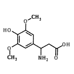 CAS 登录号：682804-24-6， 3-氨基-3-(4-羟基-3,5-二甲氧基-苯基)丙酸