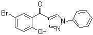 CAS#: 68287-72-9, (5-Bromo-2-hydroxyphenyl)(1-phenyl-1H-pyrazol-4-yl)methanone