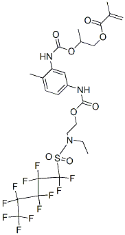 CAS#: 68298-75-9, 2-[[[[5-[[[2-[Ethyl[(Undecafluoropentyl)Sulphonyl]Amino]Ethoxy]Carbonyl]Amino]-2-Methylphenyl]Amino]Carbonyl]Oxy]Propyl Methacrylate
