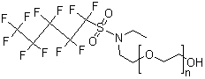 CAS#: 68298-80-6, alpha-[2-[Ethyl[(1,1,2,2,3,3,4,4,5,5,5-Undecafluoropentyl)Sulfonyl]Amino]Ethyl]-omega-Hydroxy-Poly(Oxy-1,2-Ethanediyl)